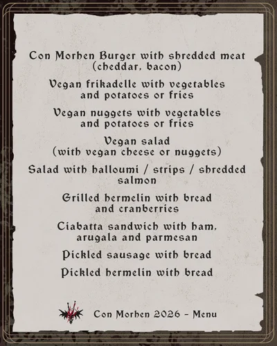 Menu — page 3